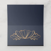 ネイビー&ゴールデンフローラ プレイスカード (内部開封)