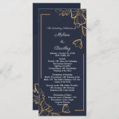 ネイビー&ゴールデンフローラ プログラム (正面/裏面)