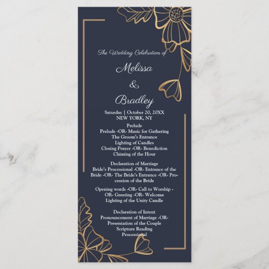 ネイビー&ゴールデンフローラ プログラム (正面)