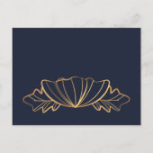 ネイビー&ゴールデンフローラ 案内ポストカード (裏面)