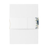 ネイビー ゴールド ホワイト シャンパン アイボリー ジオメトリック ウェディング 招待状ベリーバンド (裏面例)