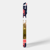 ネイビー&サンゴイカットペイズリー母の日の写真 Case-Mate iPhoneケース (裏面 / 右)