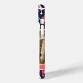 ネイビー&サンゴイカットペイズリー母の日の写真 Case-Mate iPhoneケース (裏面 / 左)