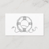 ネイビー&シルバーいかりビーチ結婚式座席表 プレイスカード (裏面)