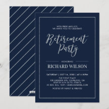 ネイビー&シルバーフレーム |除モダン職パーティー