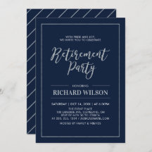 ネイビー&シルバーフレーム |除モダン職パーティー