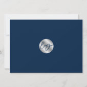 ネイビー&シルバーモダンエステート実在オープンハウスの写真 招待状 (裏面)