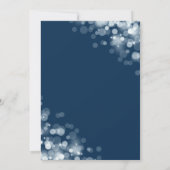 ネイビー&シルバー結婚50周年 招待状 (裏面)