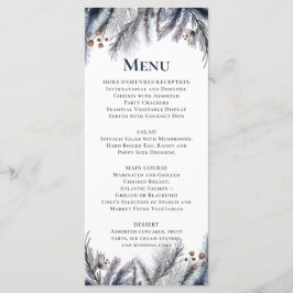 ネイビー、シルバー、ブルーグレー メニュー