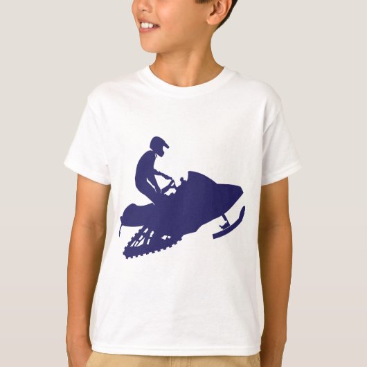 ネイビー・スノーモービル Tシャツ (正面)