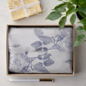 ネイビー&タウペウォーターバラ 薄葉紙 (ギフト)