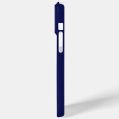ネイビー タン ミニマリスト モノグラム iPhone カバー (裏面 / 左)