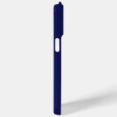 ネイビー タン ミニマリスト モノグラム iPhone カバー (裏面 / 右)