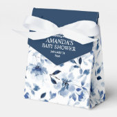 ネイビー&ダスティブルーフローラ フェイバーボックス (正面サイド)