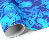 ネイビー ディープ カスタマイズ フレッシュ オーシャン ウォーター ラッピングペーパー (ロールコーナー)