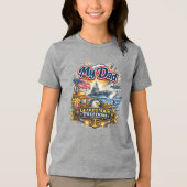 ネイビー トライブレンドTシャツ (正面)