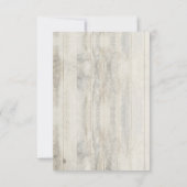 ネイビー ナウチカル ラスティック ビーチ ウェディング RSVP (裏面)