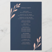 ネイビー・ピンクの幾何学観葉式プログラム (裏面)