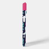 ネイビー&ピンクイカットペイズリーモノグラム Case-Mate iPhoneケース (裏面 / 右)