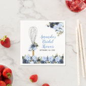 ネイビー フラワーの結婚式直前 お持たせシャワー スタンダードカクテルナプキン (インサイチュ)