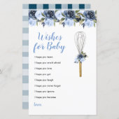 ネイビー・フラワーズがベビーの緑のフローラを希望 (正面/裏面)