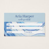 ネイビー&ブエレガントルージード金ゴールドグリッターアゲート (裏面)