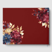 ネイビー・ブルゴーニュ結婚ー秋 ゲストブック (裏面)