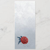 ネイビー&ブルゴーニュ結婚ー花 メニュー (裏面)