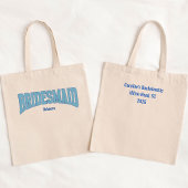 ネイビー+ブルーフォックスグロッターブライドズメイド トートバッグ