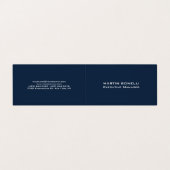 ネイビー・ブルー特別エグゼクユニークシモダンョンマネージャー 名刺 (外部フラット)