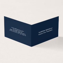 ネイビー・ブルー特別エグゼクユニークシモダンョンマネージャー 名刺