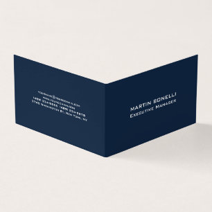 ネイビー・ブルー特別エグゼクユニークシモダンョンマネージャー 名刺