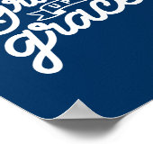 ネイビー・ブルー・クリスチャンの恩寵 ポスター (角)