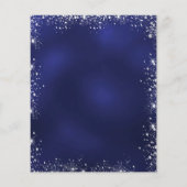 ネイビー・ブルー・シルバー・バジェットの招待状 チラシ (裏面)