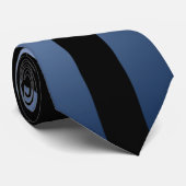 ネイビー・ブルー・ピースサインカスタマイズデザイン! ネクタイ (ロール)