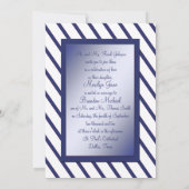 ネイビー・ホワイトストライプ招待状 招待状 (裏面)