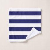 ネイビー・ホワイト・いかり・バスタオル・セット バスタオルセット (ウォッシュタオル)