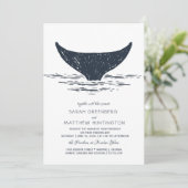 ネイビー&ホワイト|ホエ航海のール結婚式招待状 招待状 (スタンド正面)