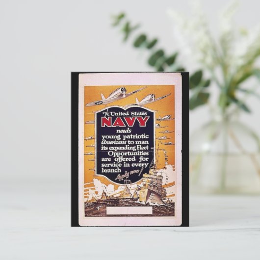 ネイビー ポストカード (スタンド正面)