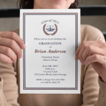 ネイビー&マルーン正義リース法科卒業