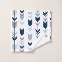 ネイビー、ミント、グレーのフレッチ矢印