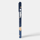 ネイビー&ライトベージュビッグオールスターズ Case-Mate iPhoneケース (裏面 / 左)