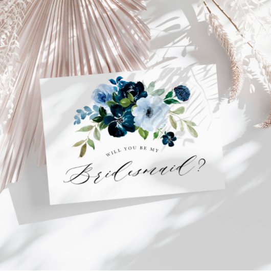ネイビー・ライト・ブルーは私の花嫁付き合いのカードだ インビテーションポストカード