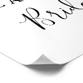 ネイビー＆ラスト 水彩シャワー ウェルカムポスター ポスター (角)