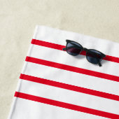 ネイビー・レッド航海のファミリー懇親会 ビーチタオル (インサイチュ)