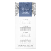 ネイビー |ヴィンテージフローラ価格またはサービス ラックカード (正面)