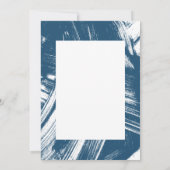 ネイビー |抽象芸術写真卒業 サンキューカード (裏面)