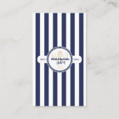 ネイビー&金ゴールドウィスクシェフケータリングベーカリービジネスC 名刺 (正面)