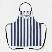 ネイビー&金ゴールドウィスクシェフケータリングベーカリー エプロン (正面)
