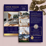 ネイビー&金ゴールドオープンハウス写真付きチラシ チラシ<br><div class="desc">モダンHouse For Saleマーケティングのチラシ写真、あなたのロゴ、連絡詳細、およびプロパティ情報。このカスタマイズ可能なネイビーブルーとフェイク金ゴールドオープンハウスフライヤーは、5枚の写真のための宇宙を備えたデザインを備えモダン、文字のモチーフエレガント、各々のアイコンとあなたのを備えたプロパティ詳細のための宇宙カスタム。プロフェッショナルチラシ救済デザインは広告、お客様の見込み客に対して住宅のイベントを表示またはオープン！</div>